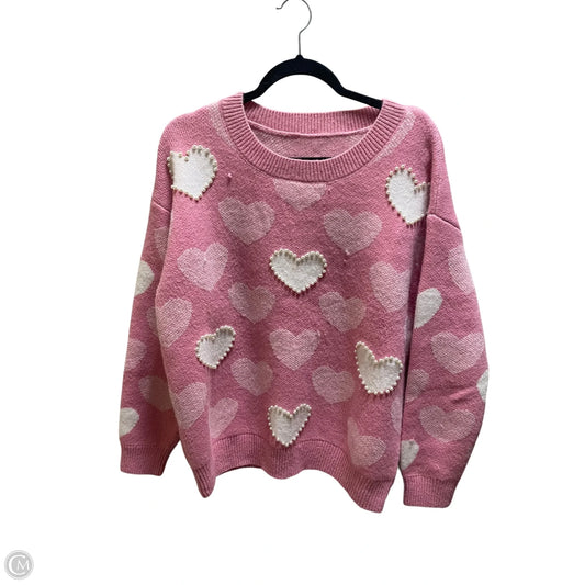 Sweater By Clothes Mentor In Pink, Size: M