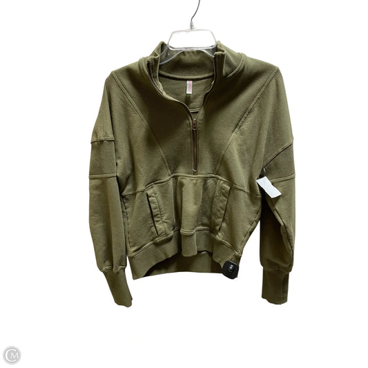 Sweatshirt Collar By Free People In Green, Size: Xs
