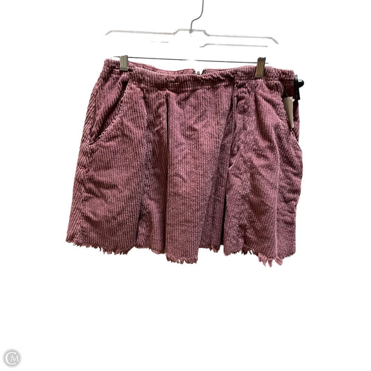 Skirt Mini & Short By Free People In Purple, Size: 10
