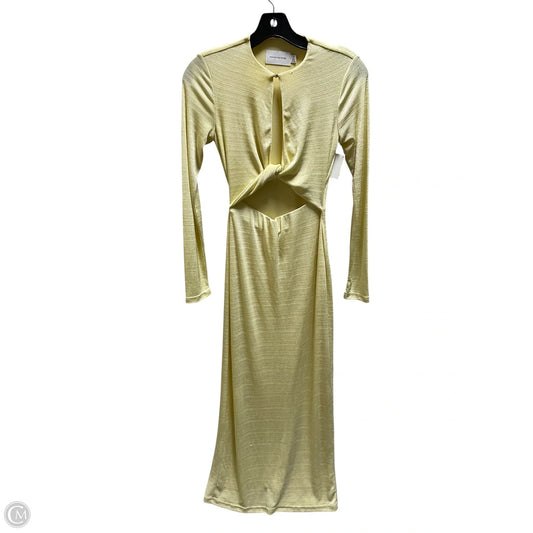Dress Casual Midi By Significant Other In Yellow, Size: 2