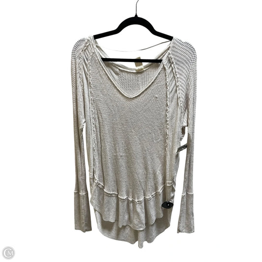 Top Long Sleeve By We The Free In Grey, Size: M