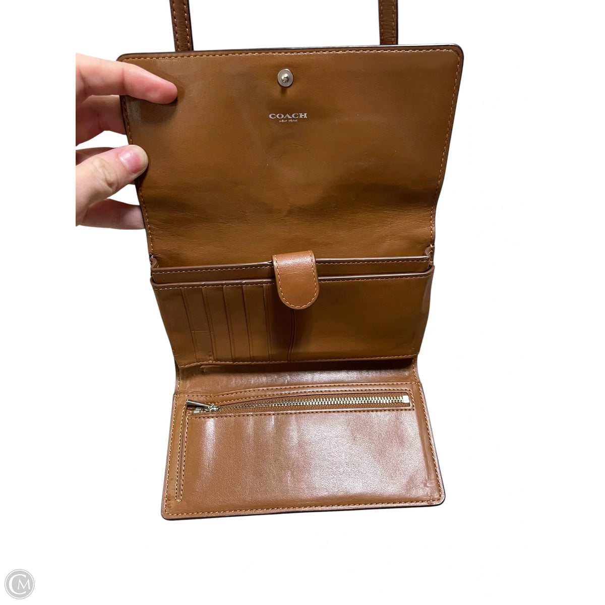 Crossbody Designer By Coach, Size: Small