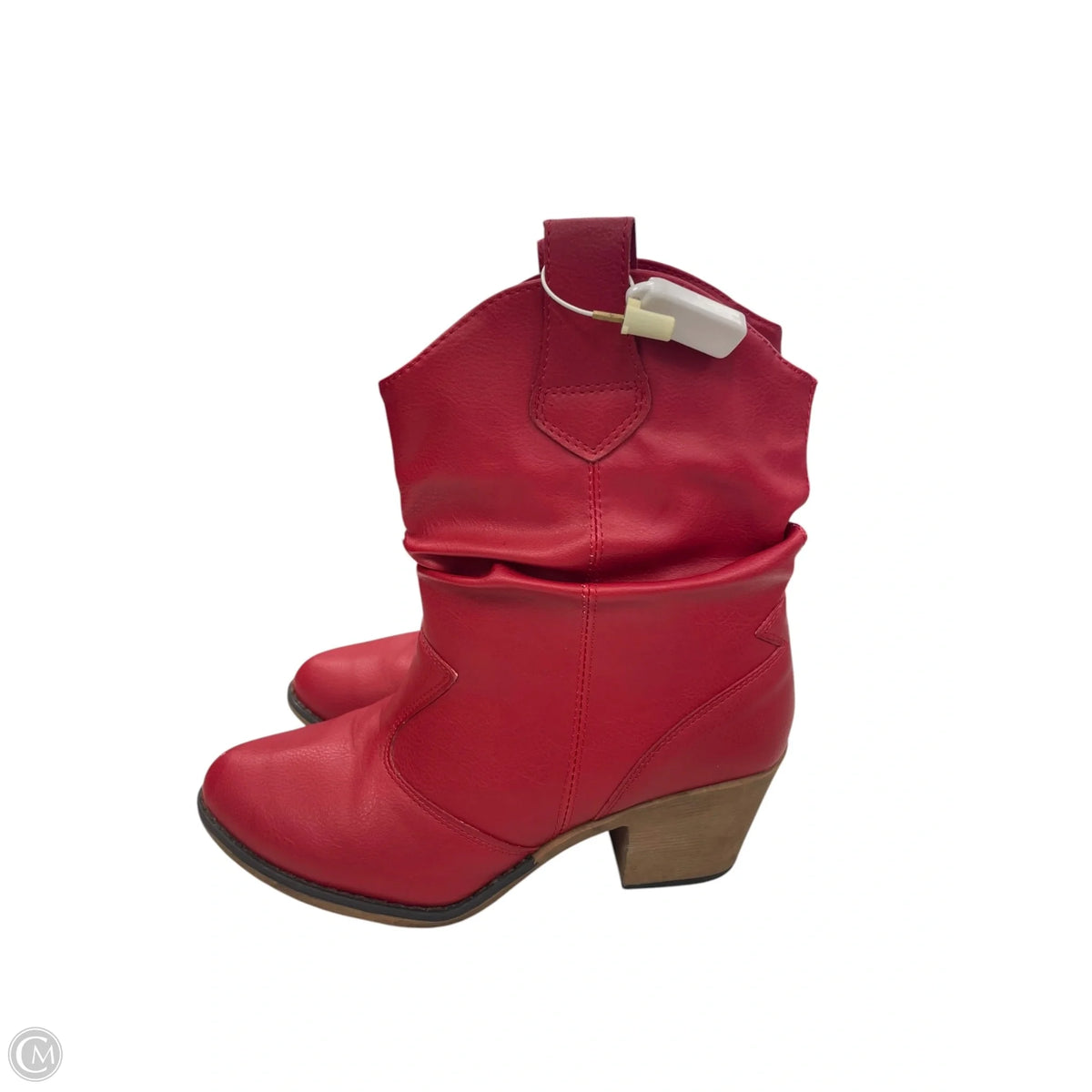 Boots Ankle Flats By Cmf In Red, Size: 7