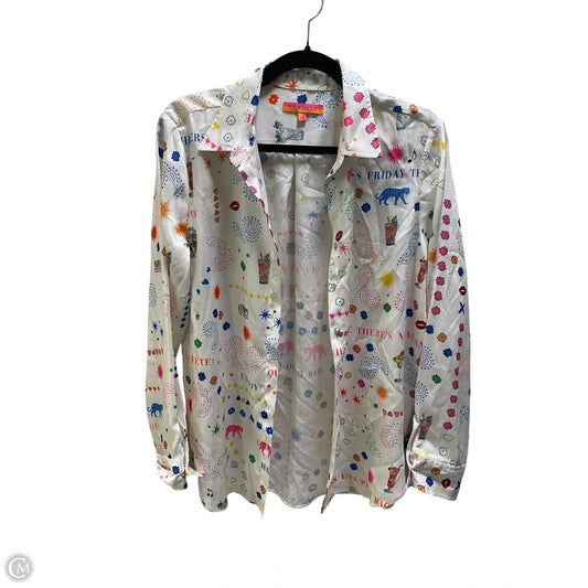 Top Long Sleeve By Vilagallo In Cream, Size: M