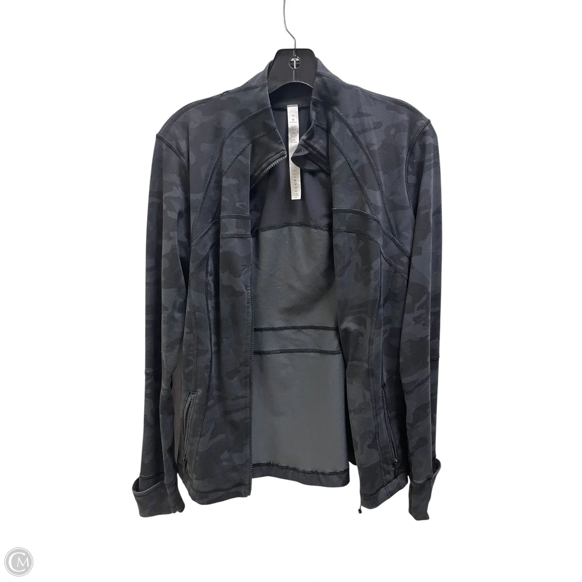 Athletic Jacket By Lululemon In Black, Size: 10