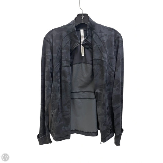 Athletic Jacket By Lululemon In Black, Size: 10