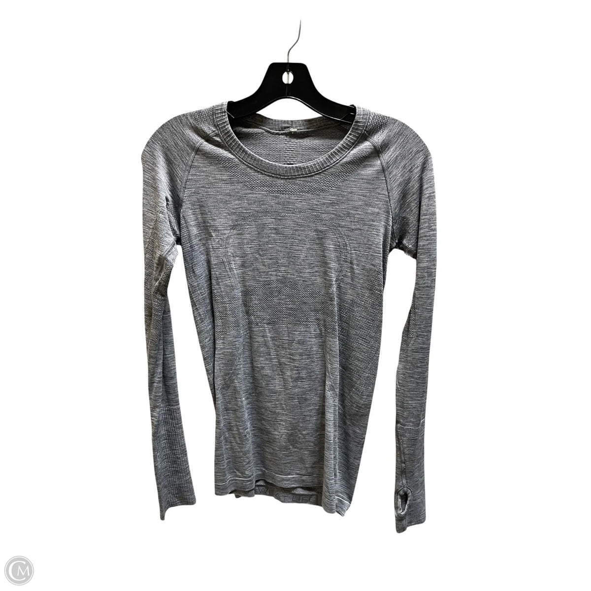 Athletic Top Long Sleeve Crewneck By Lululemon In Grey, Size: 6