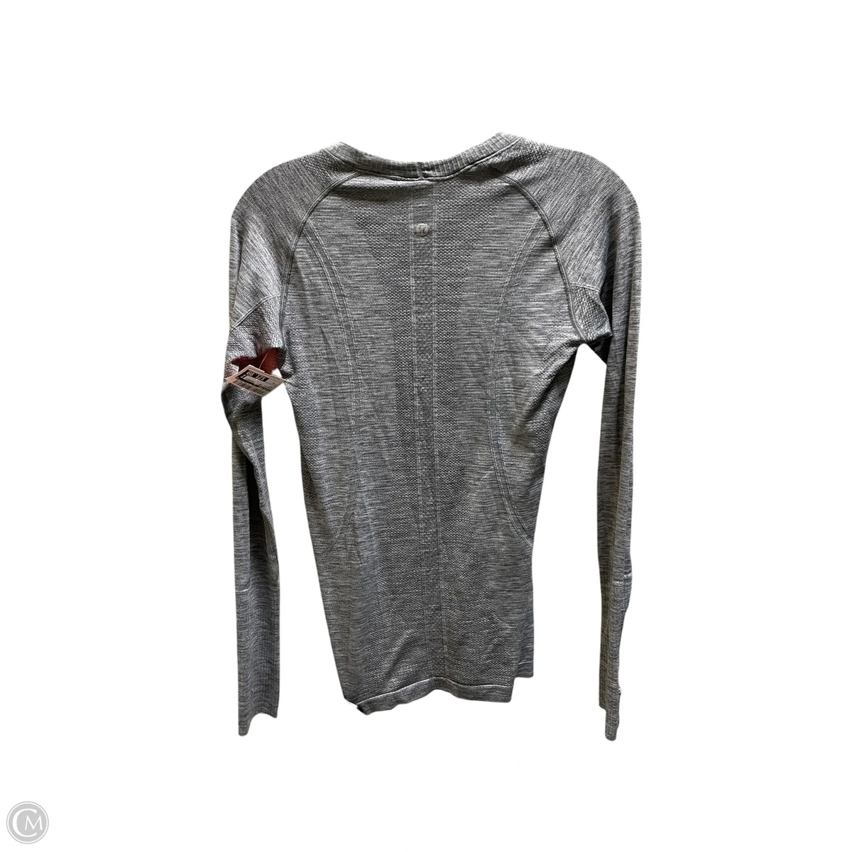 Athletic Top Long Sleeve Crewneck By Lululemon In Grey, Size: 6