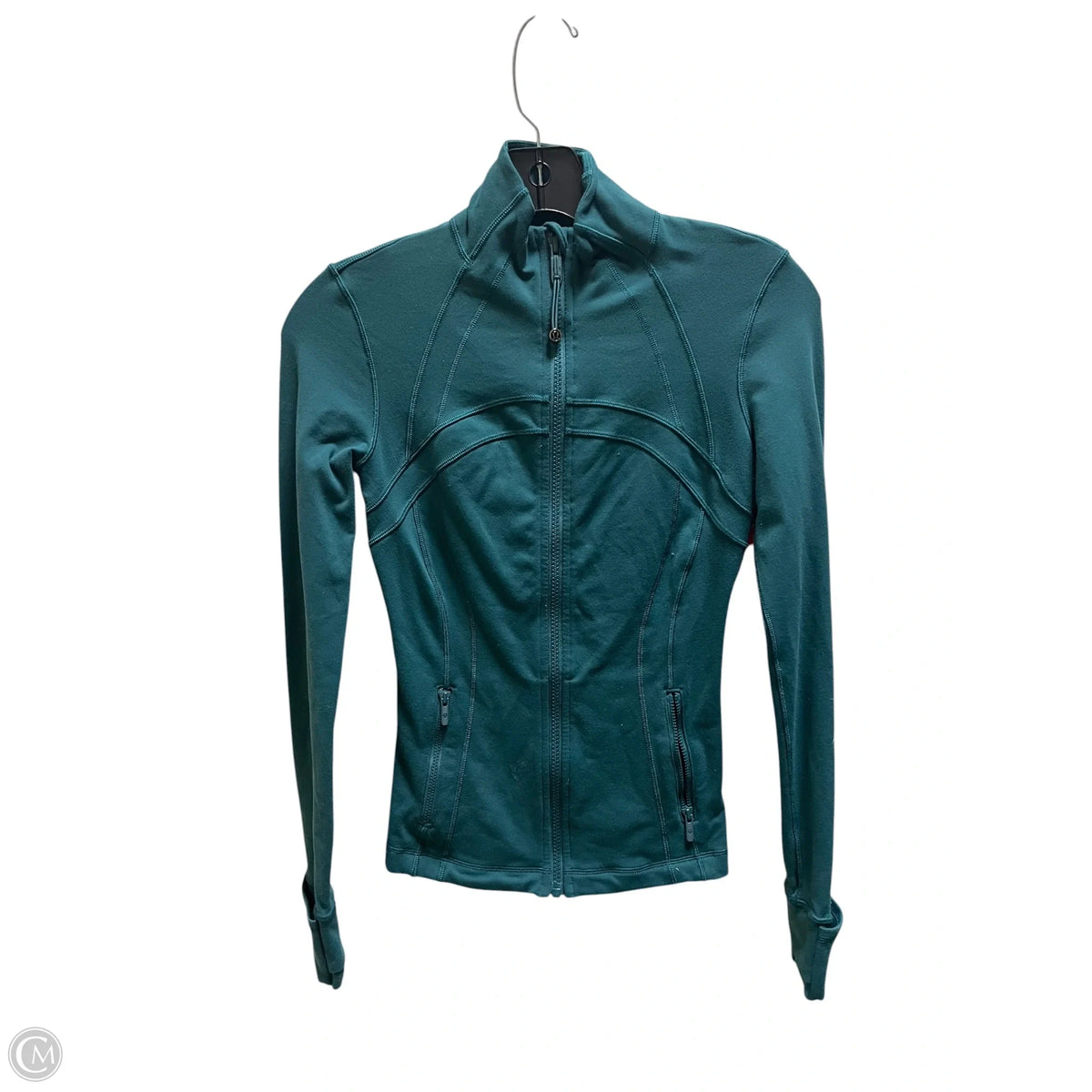 Athletic Jacket By Lululemon In Green, Size: 2
