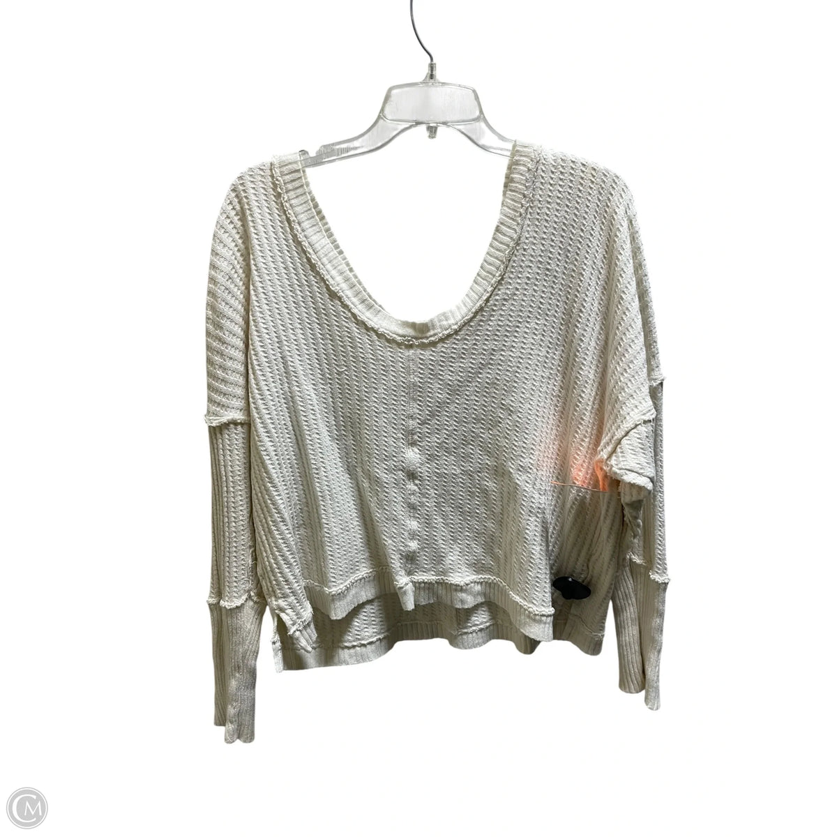 Top Long Sleeve By We The Free In Cream, Size: Xl
