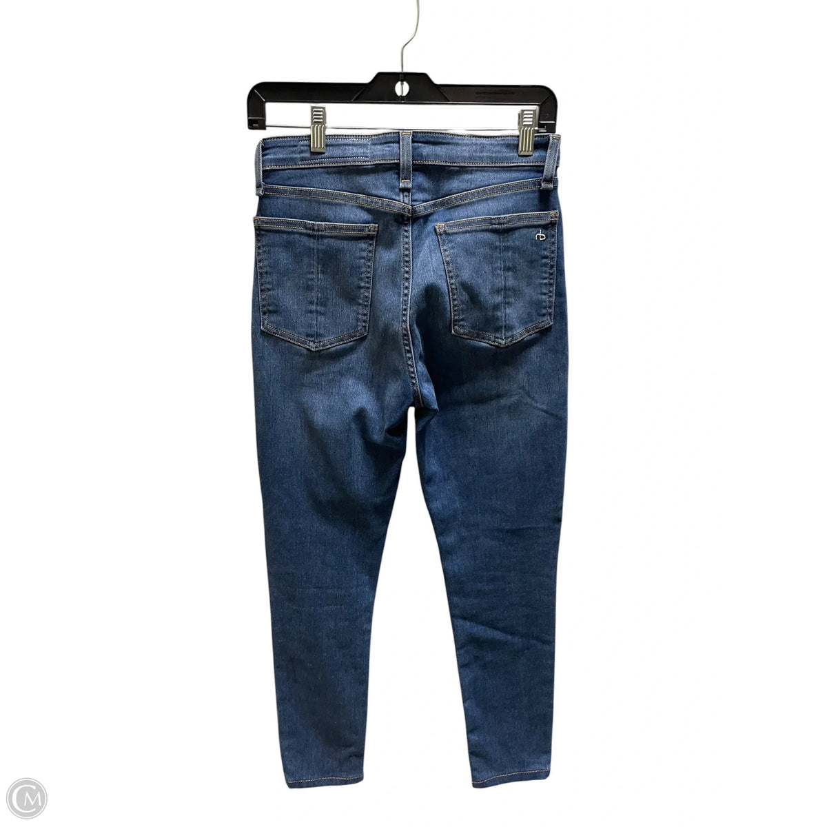 Jeans Skinny By Rag And Bone In Blue Denim, Size: 4