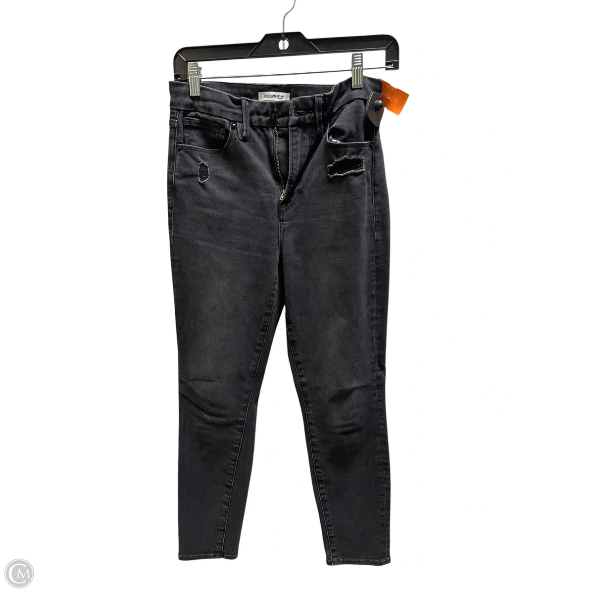 Jeans Skinny By Good American In Black, Size: 4