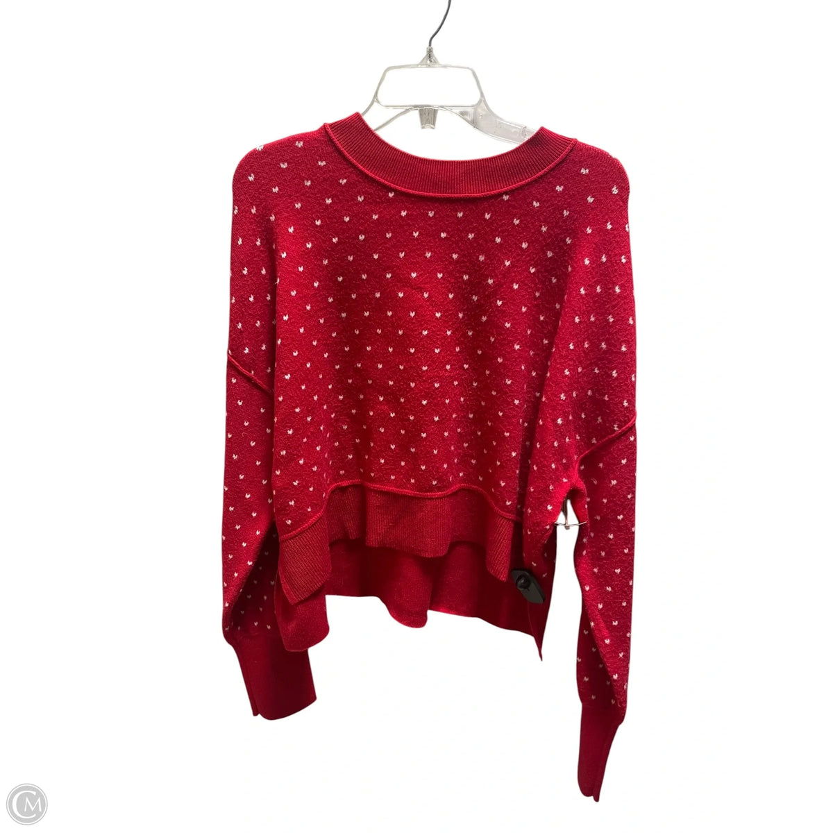 Top Long Sleeve By Pink Rose In Red, Size: L