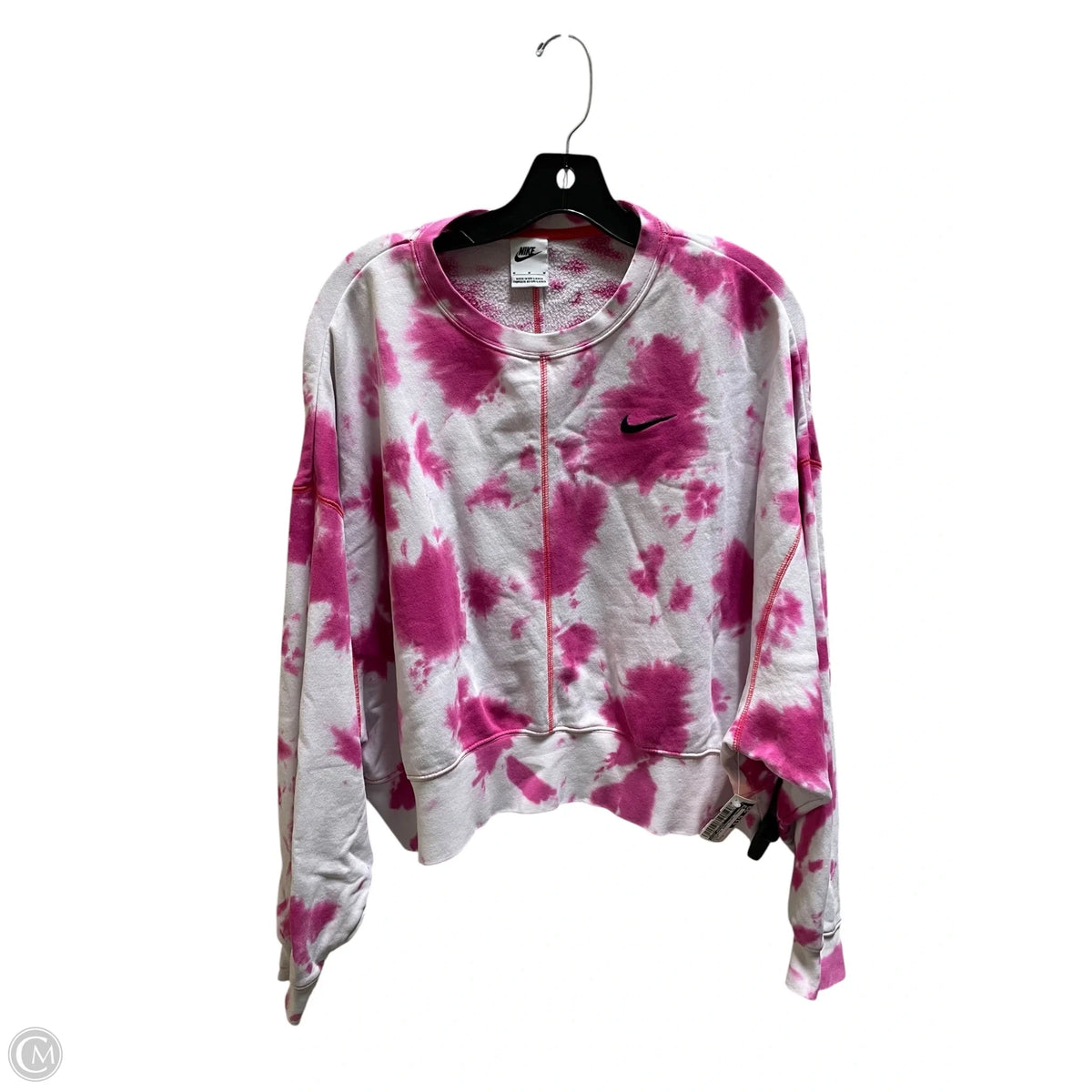 Athletic Sweatshirt Crewneck By Nike Apparel In Pink, Size: M