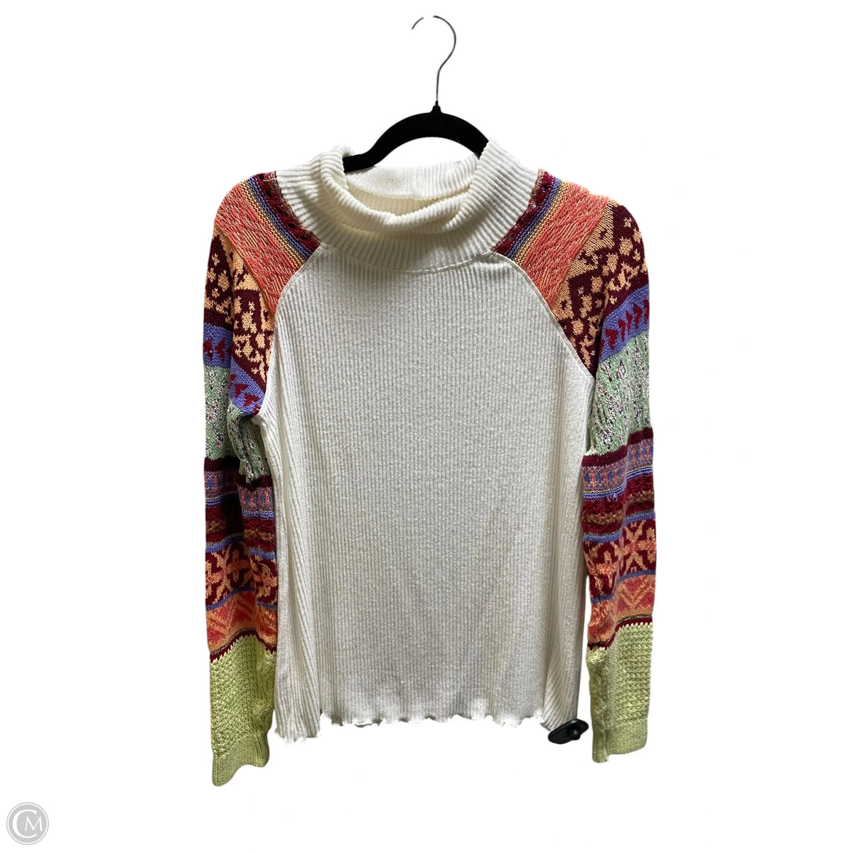 Top Long Sleeve By Free People In Cream, Size: M