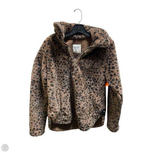 Jacket Fleece By Abercrombie And Fitch In Animal Print, Size: Xs