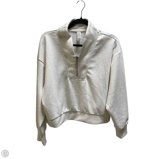 Sweatshirt Collar By Yogalicious In Cream, Size: M