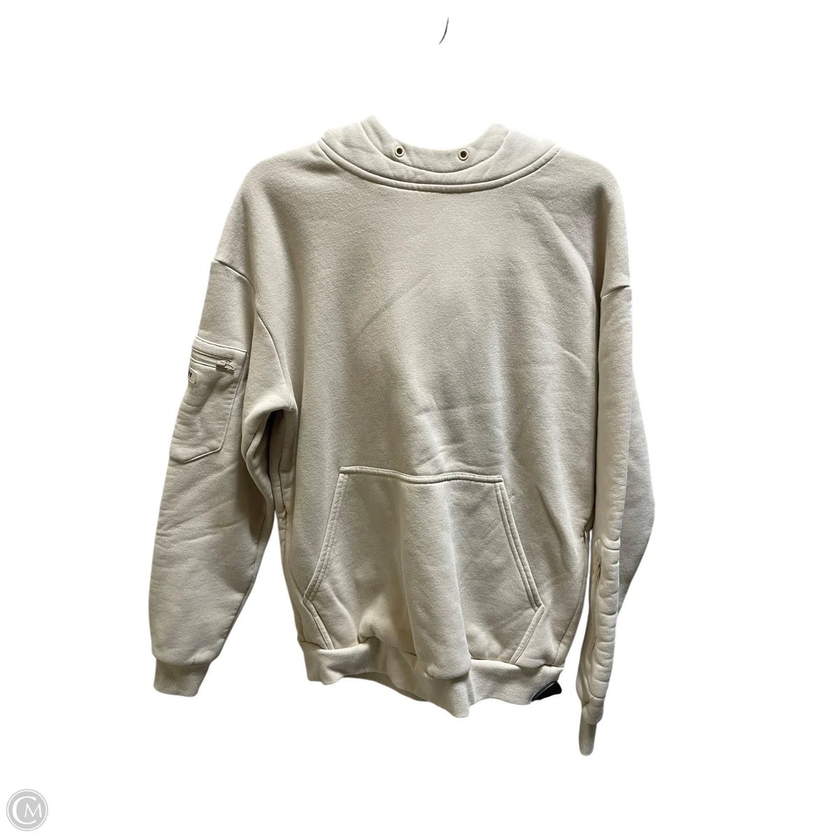 Sweatshirt Hoodie By Comfrt In Tan, Size: S