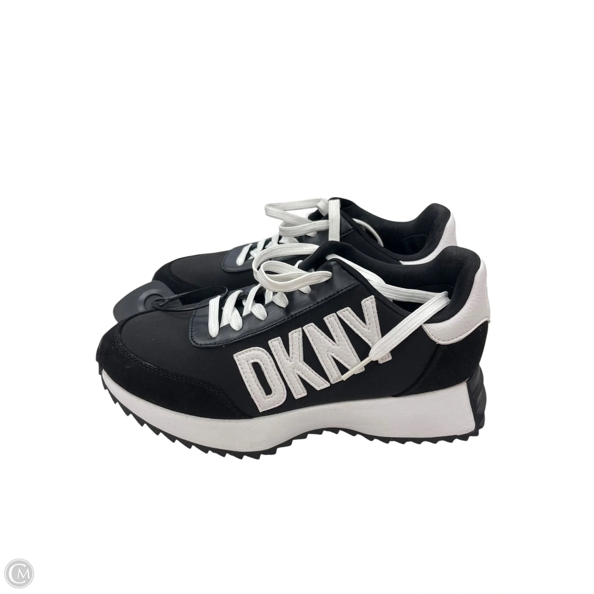 Shoes Sneakers By Dkny In Black, Size: 7.5
