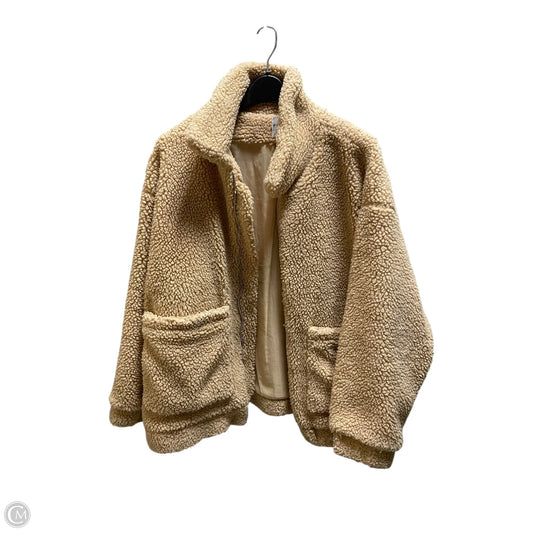 Jacket Faux Fur & Sherpa By Princess Polly In Tan, Size: M
