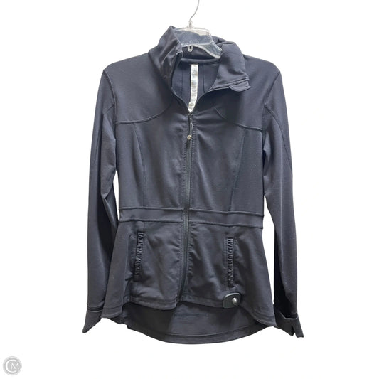 Athletic Jacket By Lululemon In Black, Size: 10