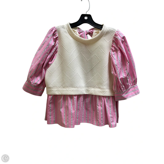 Top Long Sleeve By Entro In Pink, Size: M