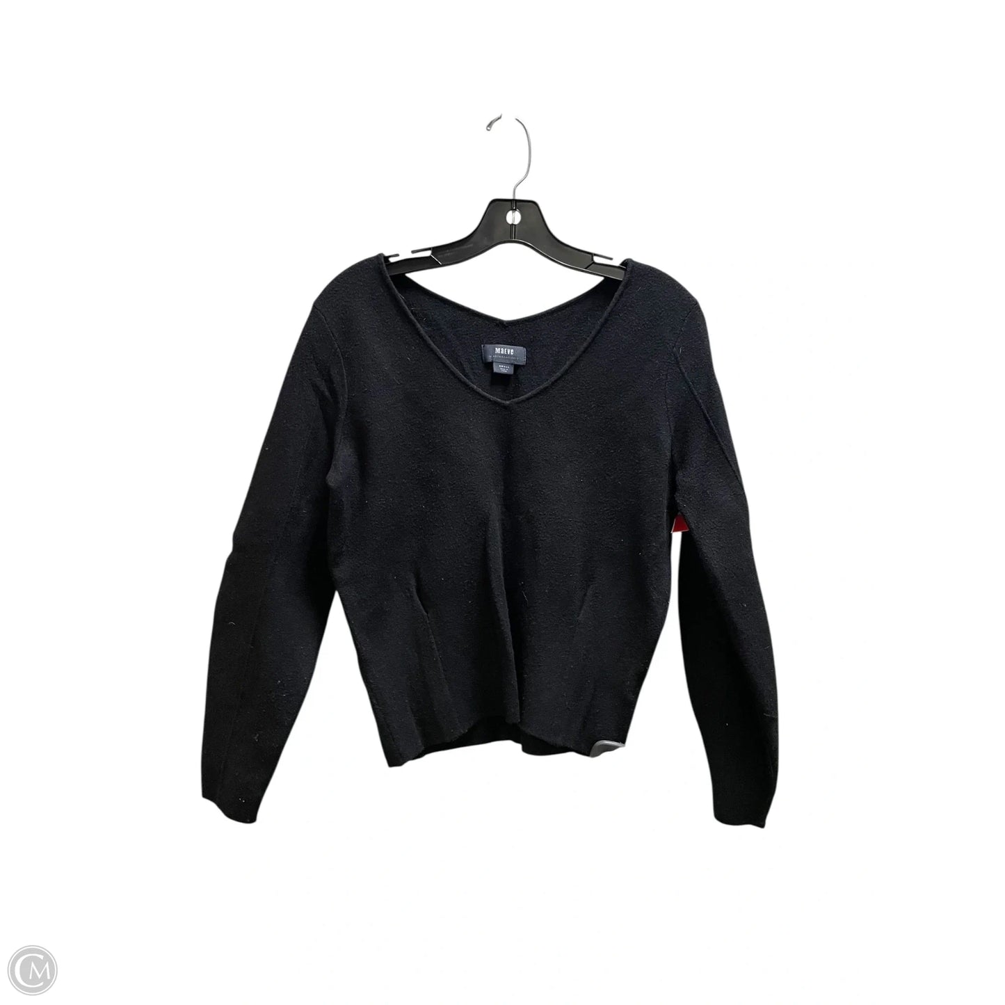 Top Long Sleeve By Maeve In Black, Size: S