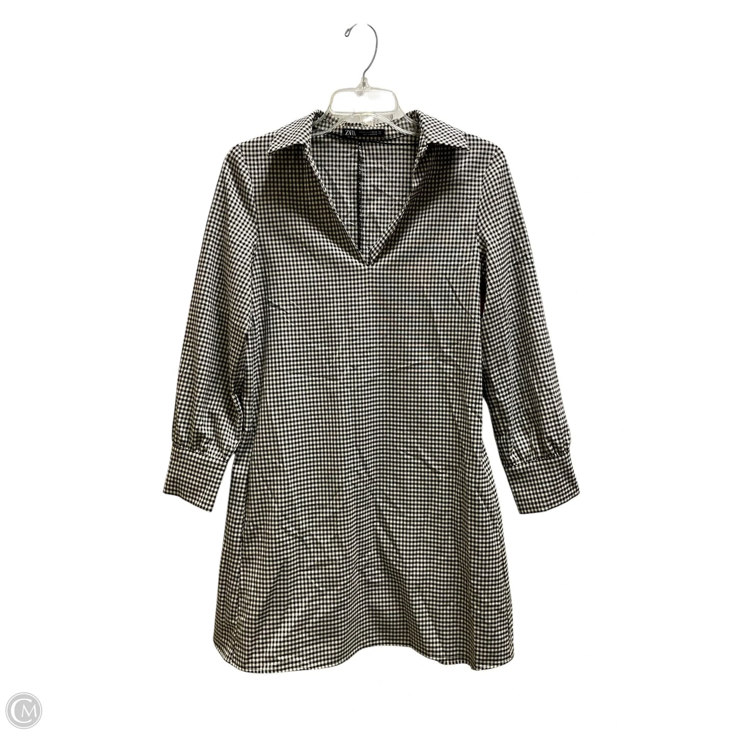 Dress Casual Short By Zara In Tan, Size: Xs