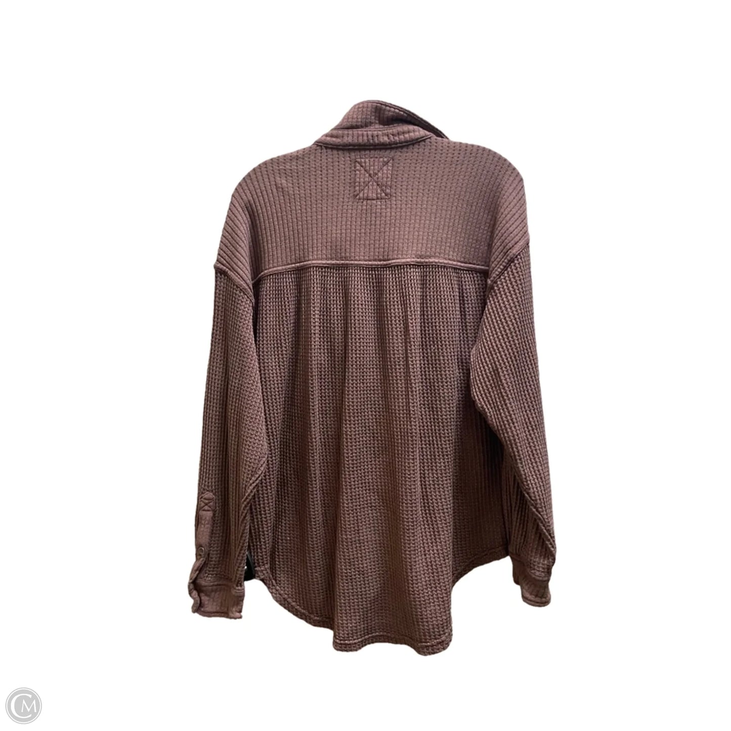 Top Long Sleeve By Aerie In Brown, Size: Xs
