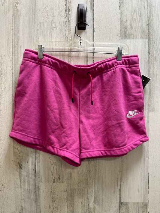 Pink Athletic Shorts Nike Apparel, Size L