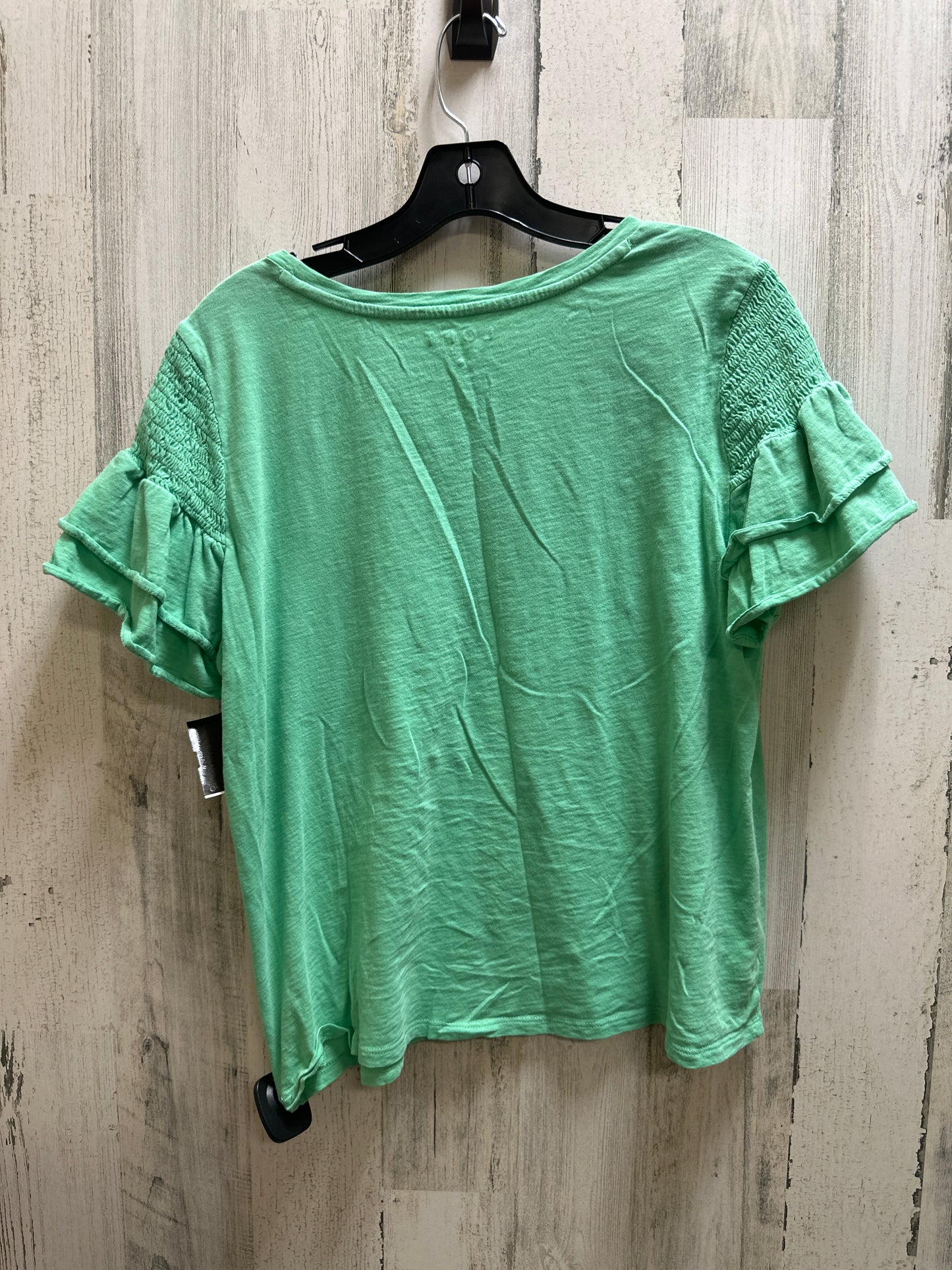 Green Top Short Sleeve Loft, Size M