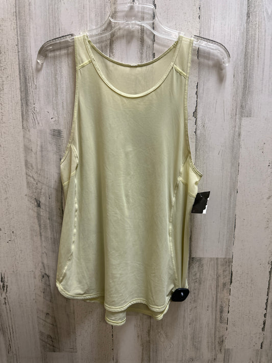 Yellow Athletic Tank Top Lululemon, Size M