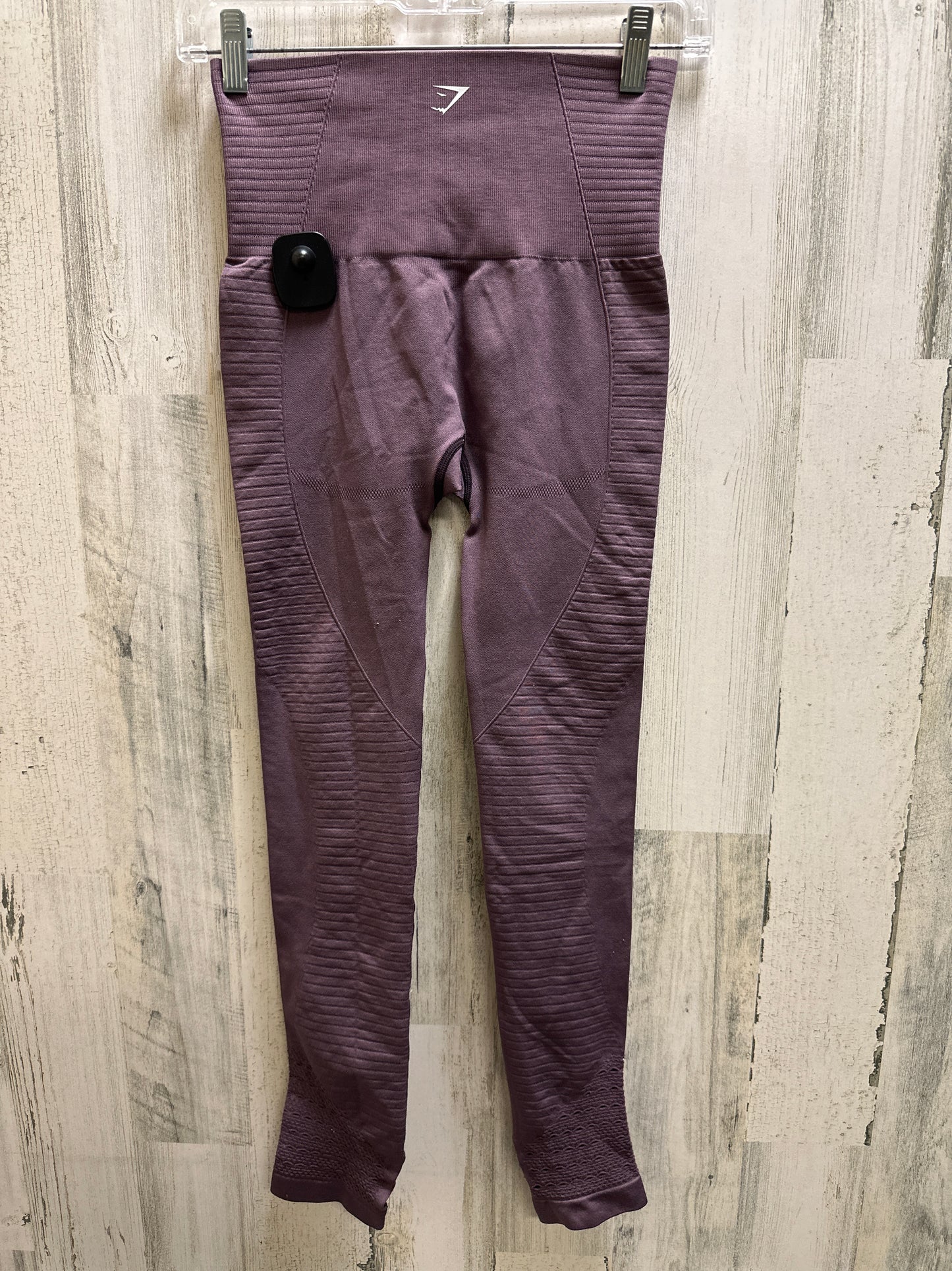 Purple Athletic Leggings Gym Shark, Size S