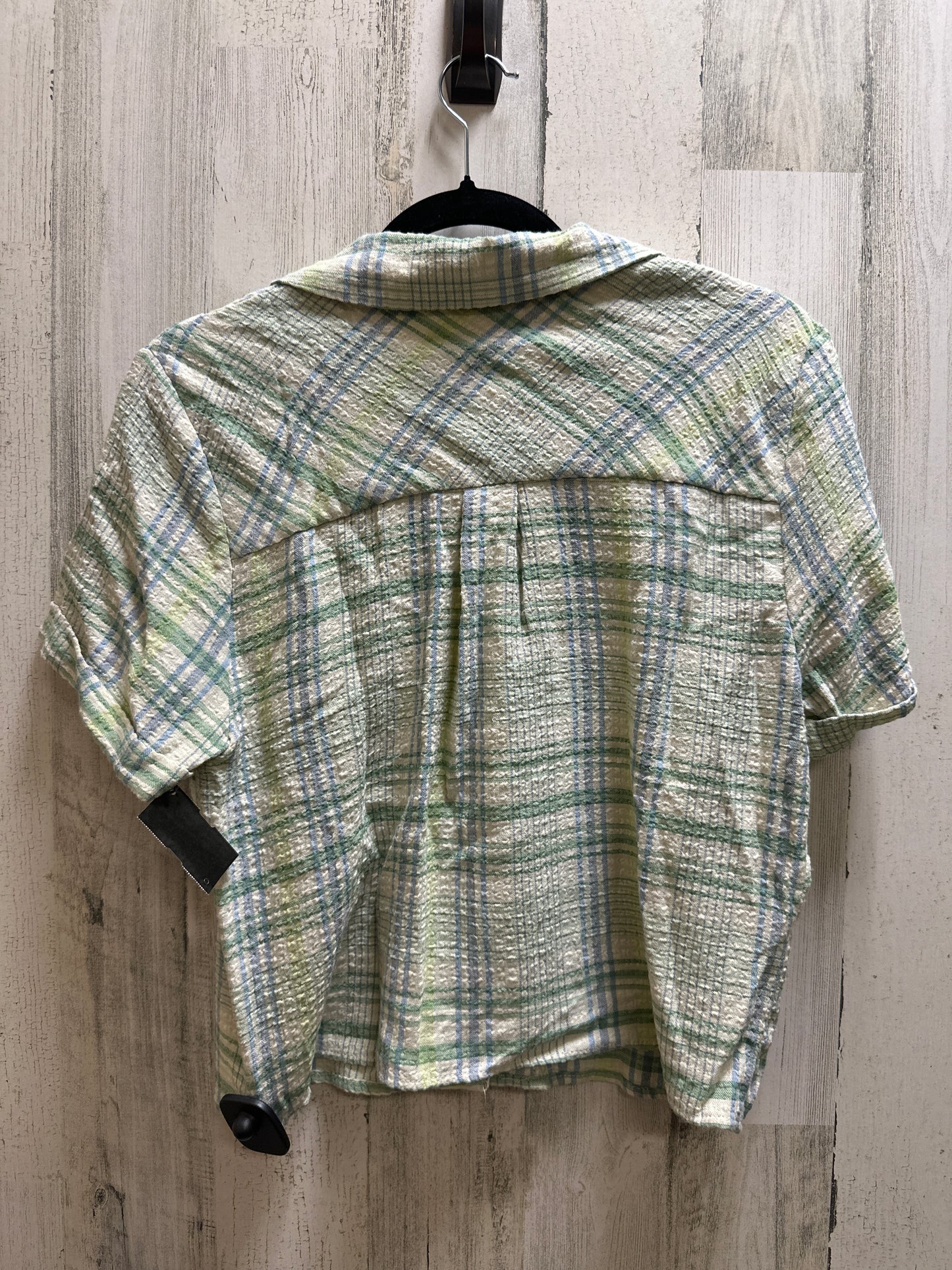 Green Top Short Sleeve Monteau, Size Xl