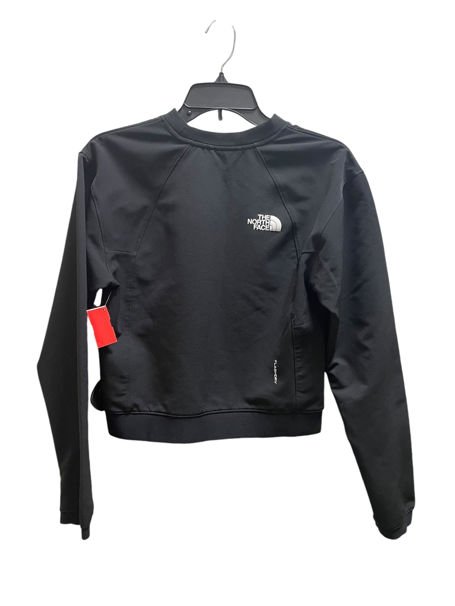 Athletic Top Long Sleeve Collar By The North Face In Black, Size: S