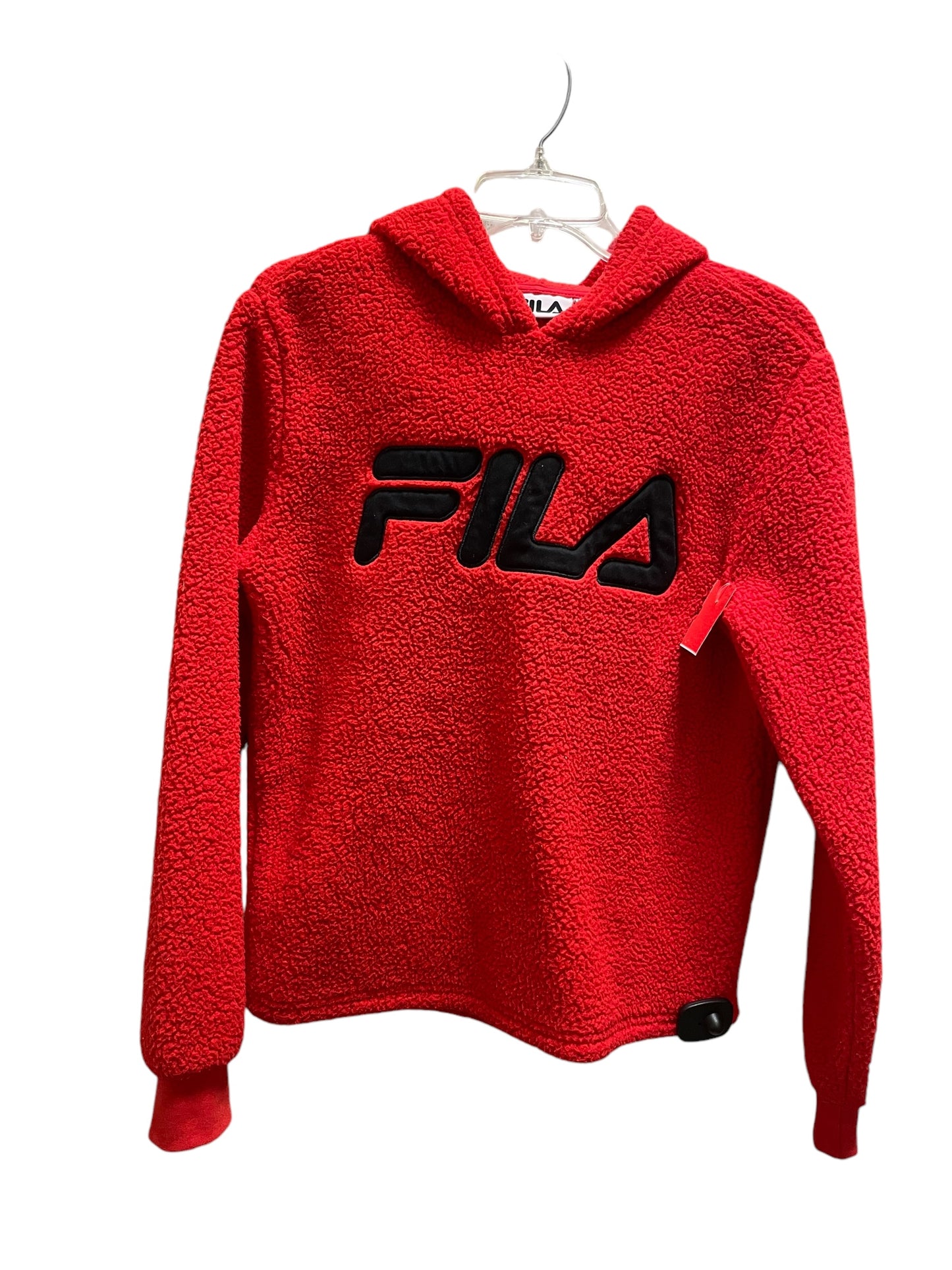 Athletic Sweatshirt Hoodie By Fila In Red, Size: S