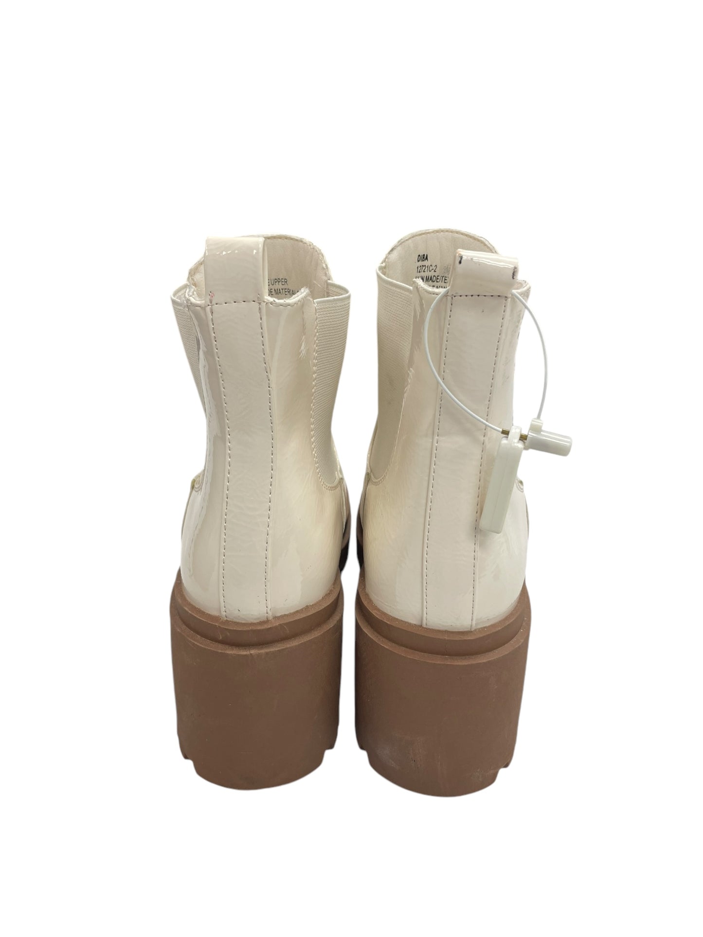 Boots Ankle Heels By Diba In Cream, Size: 9