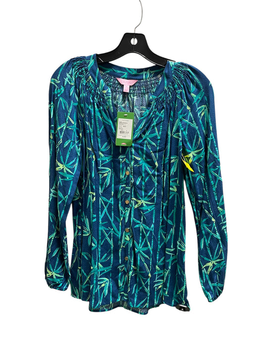 Top Long Sleeve By Lilly Pulitzer In Blue, Size: S