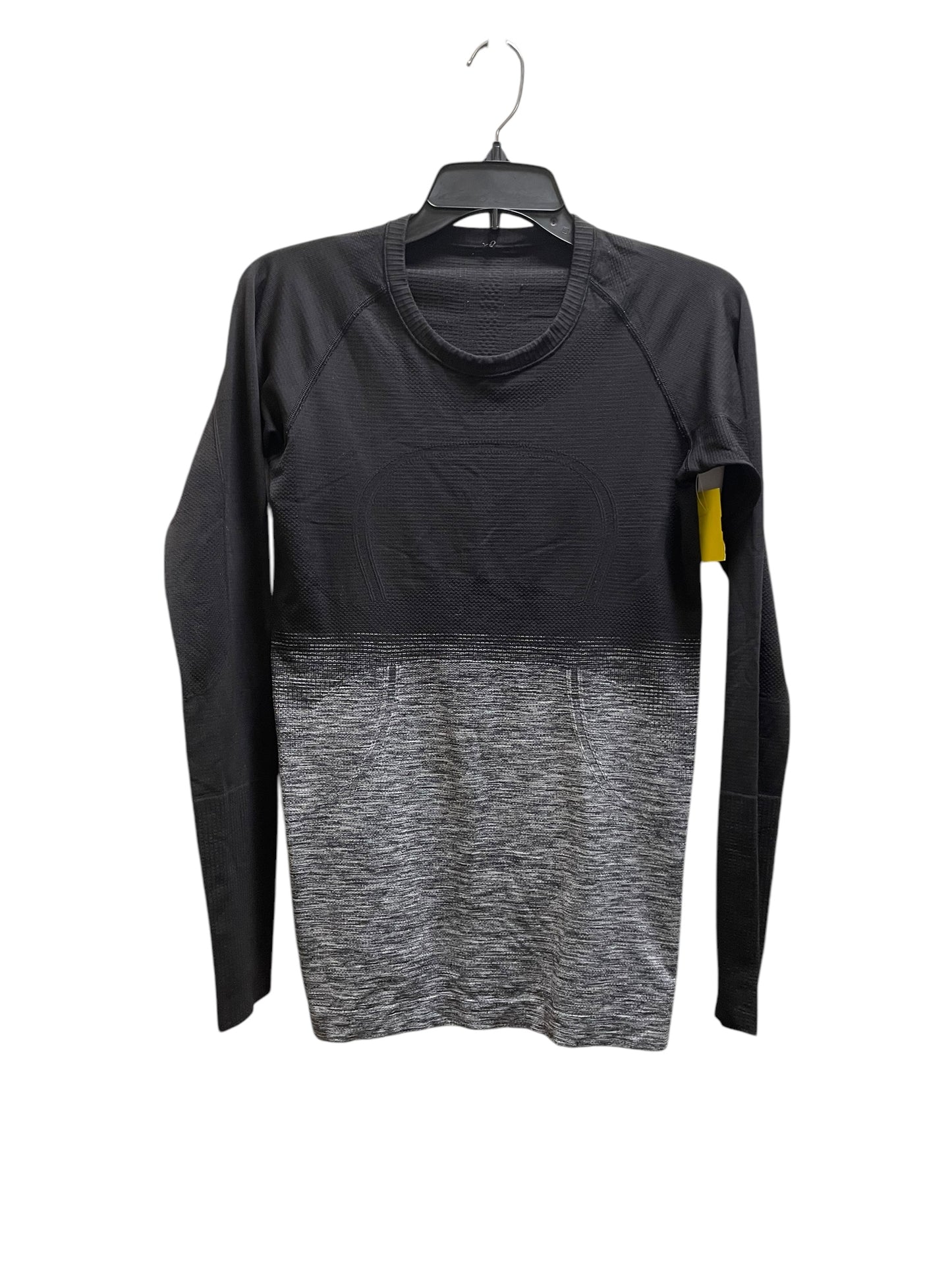 Athletic Top Long Sleeve Crewneck By Lululemon In Black, Size: S