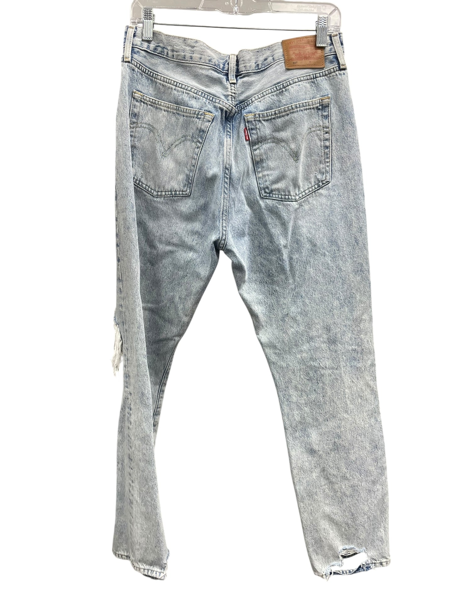 Jeans Boot Cut By Levis In Blue Denim, Size: 12