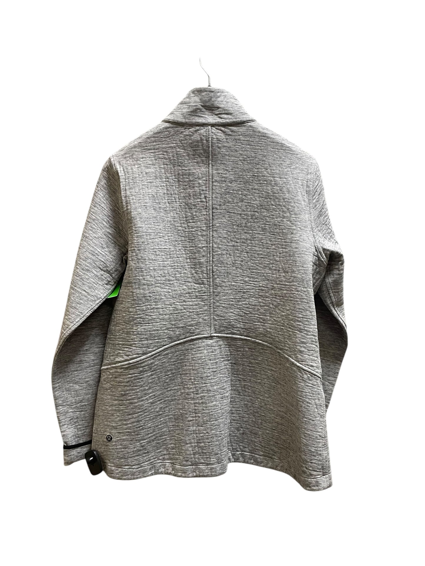 Athletic Jacket By Lululemon In Grey, Size: 12