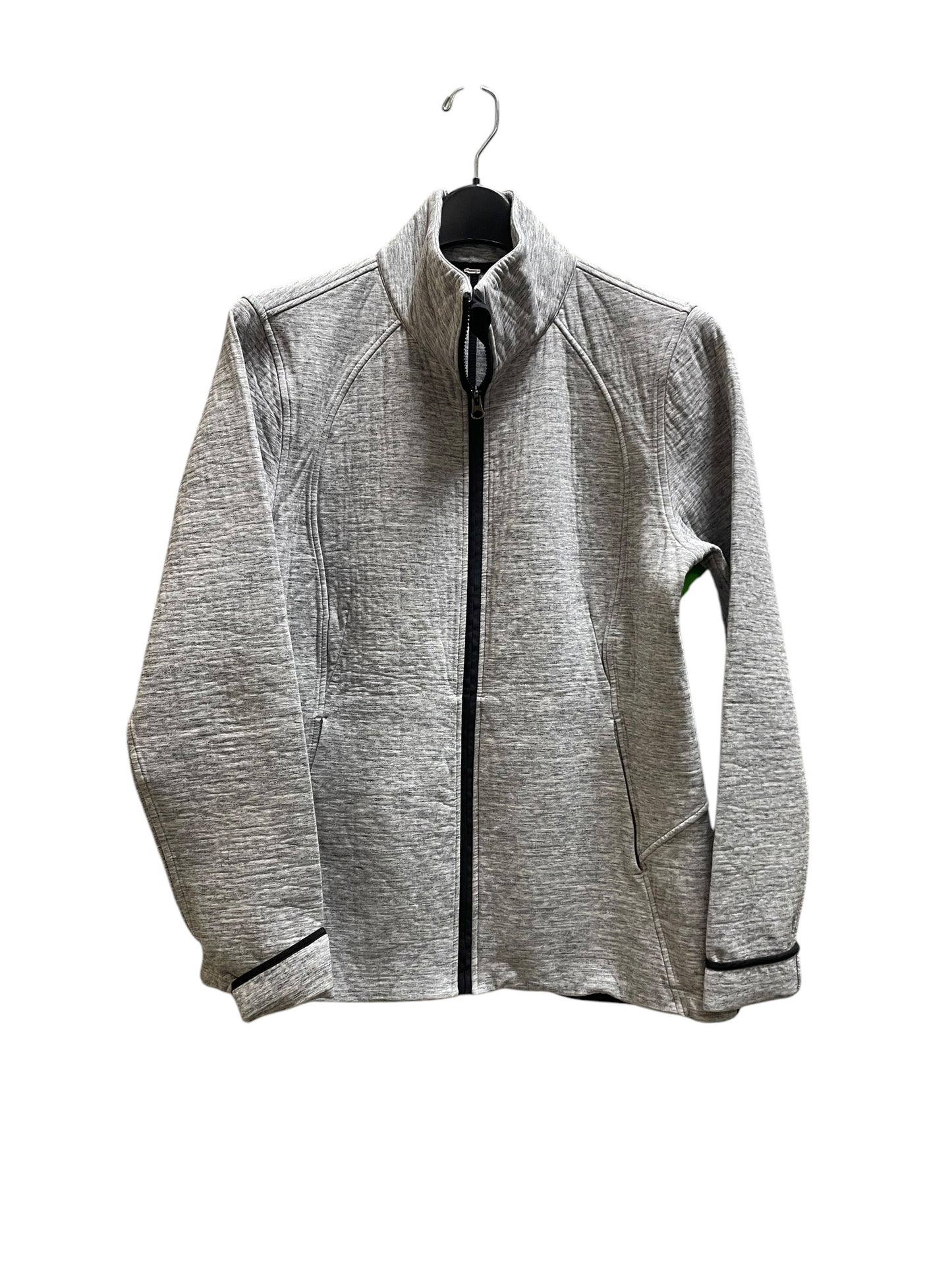 Athletic Jacket By Lululemon In Grey, Size: 12