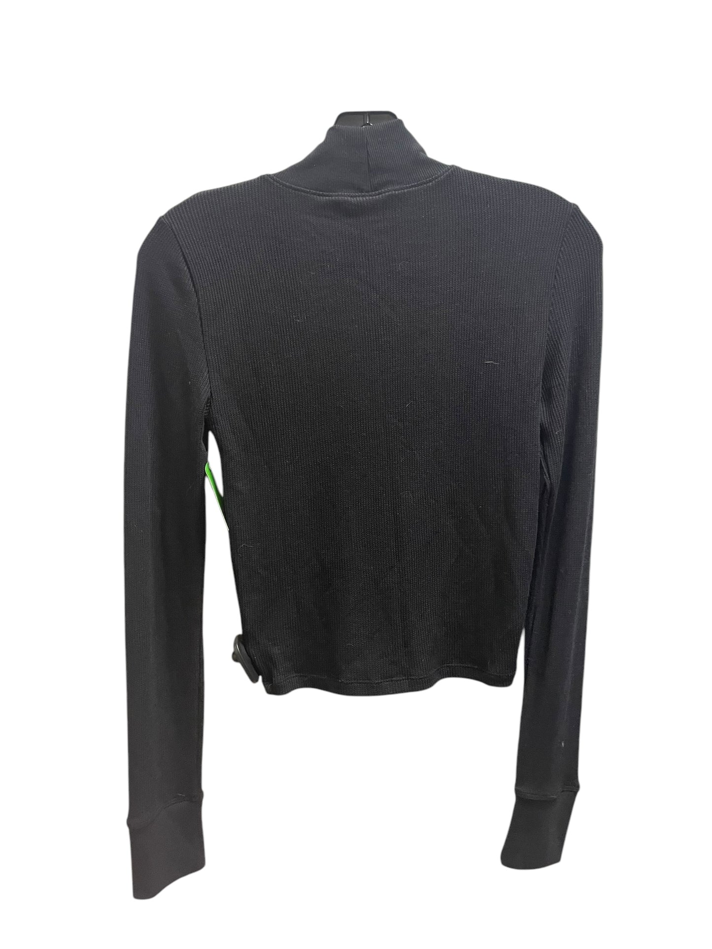 Top Long Sleeve Basic By American Eagle In Black, Size: S