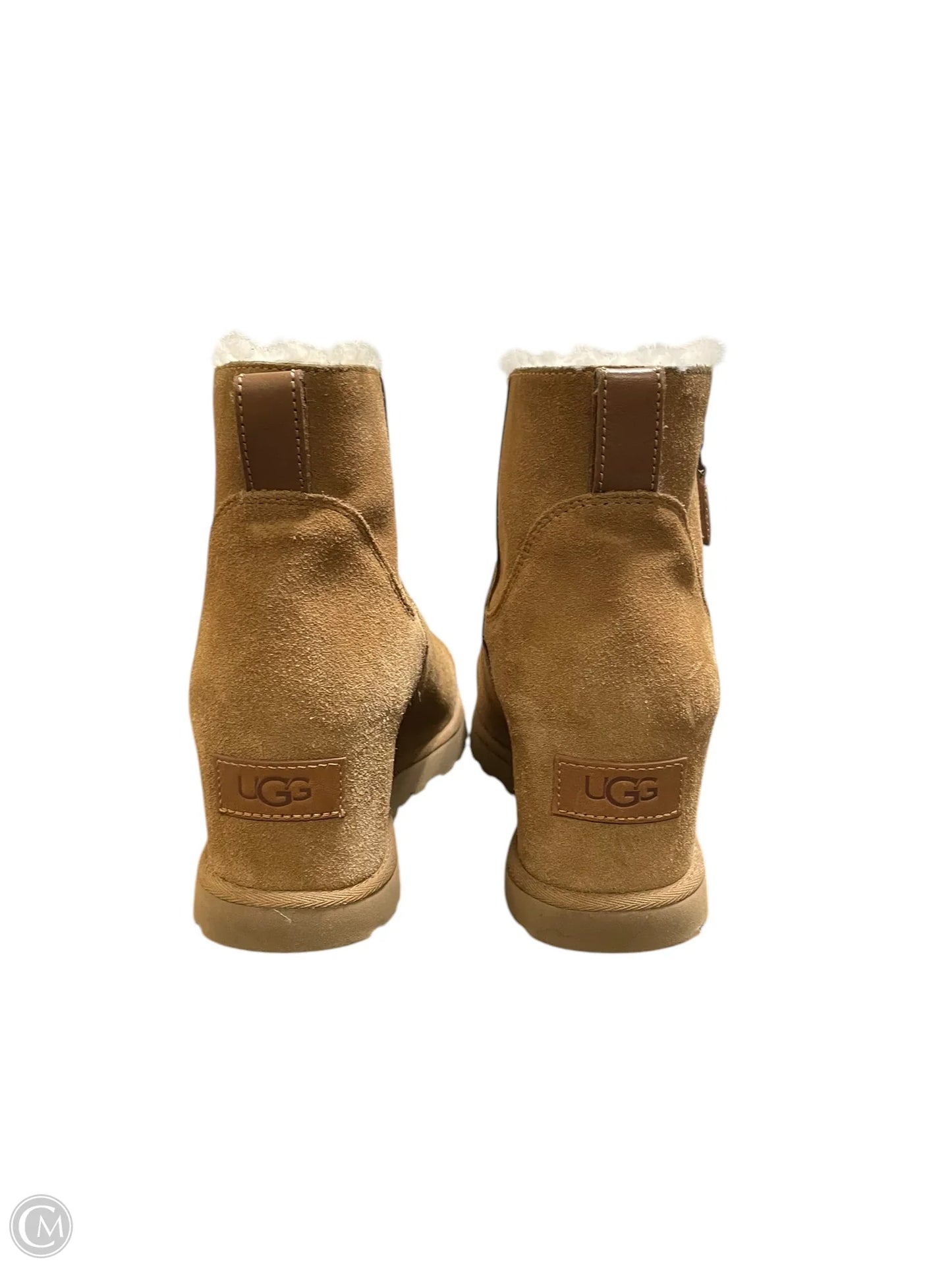 Boots Designer By Ugg In Brown, Size: 9.5