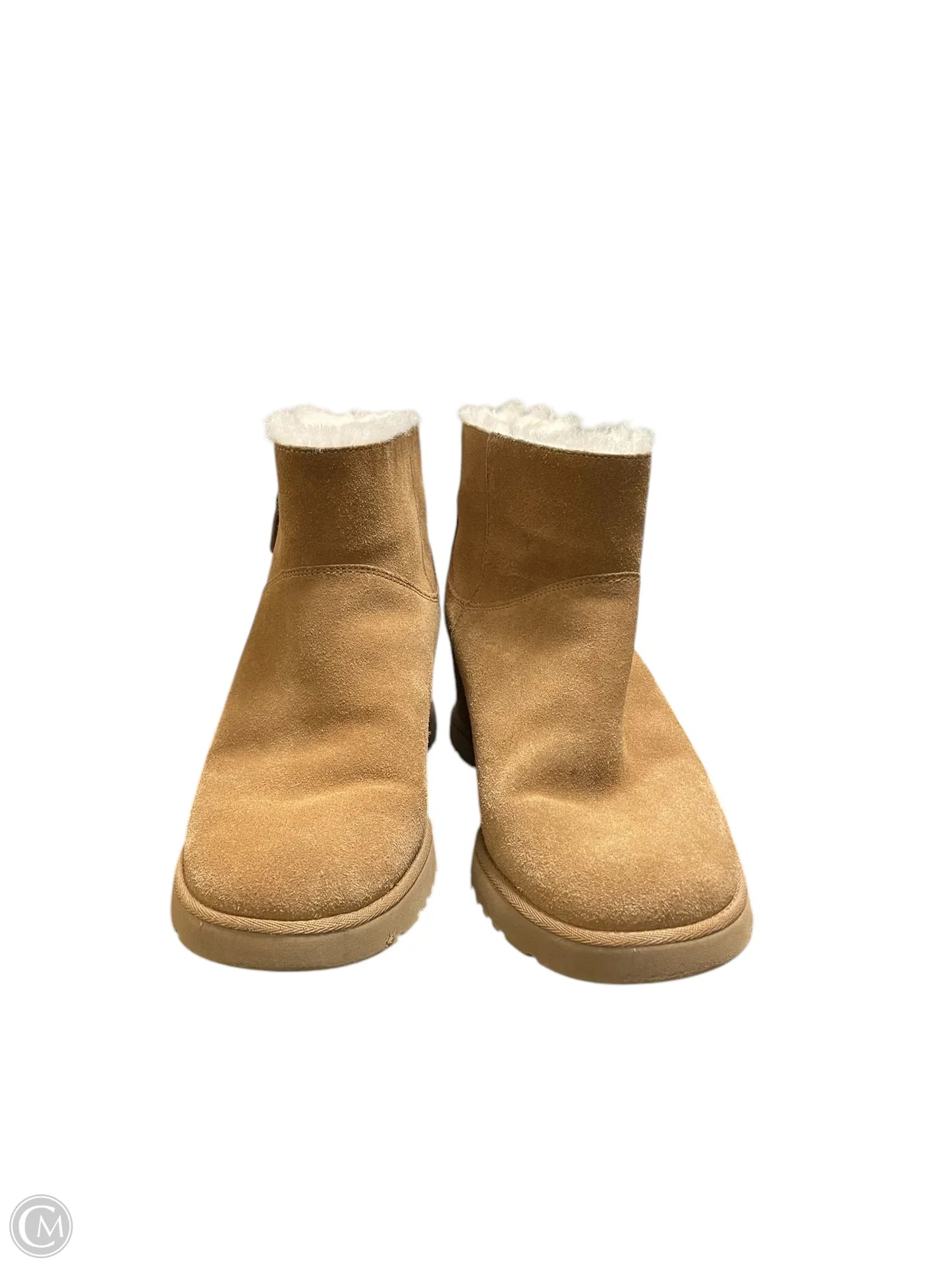 Boots Designer By Ugg In Brown, Size: 9.5