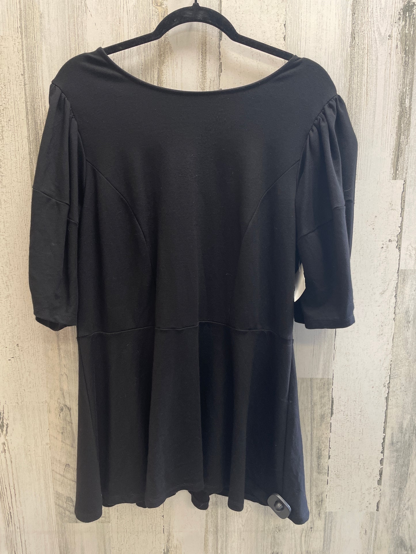 Black Top Short Sleeve Eloquii, Size 1x