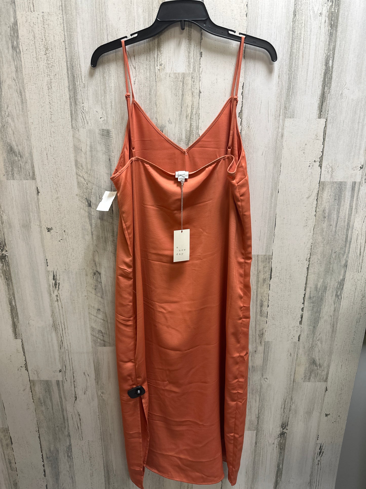 Orange Dress Casual Maxi A New Day, Size L