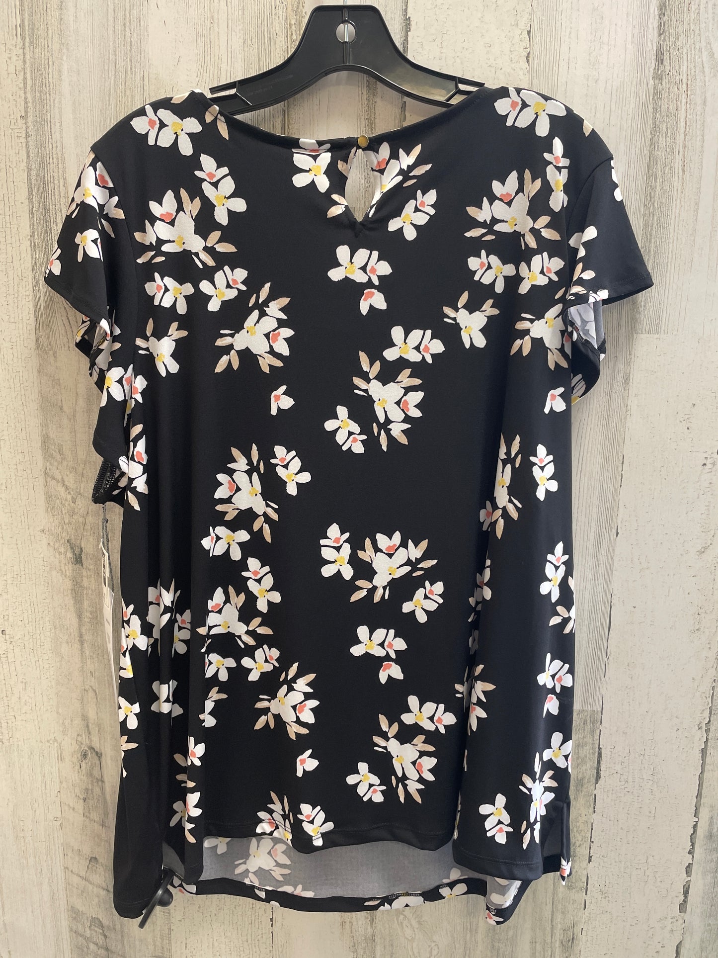 Black Top Short Sleeve Liz Claiborne, Size 1x