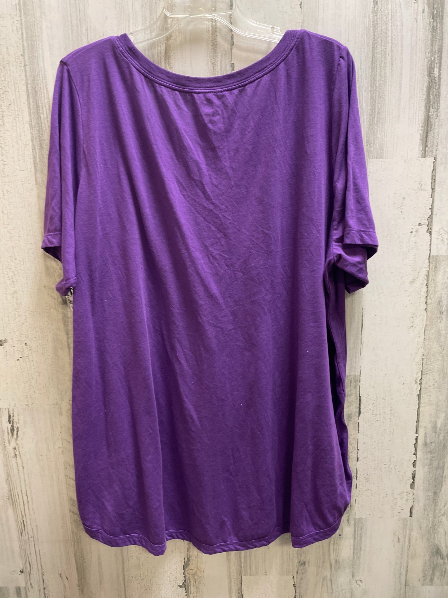 Top Short Sleeve By Nike In Purple, Size: 2x