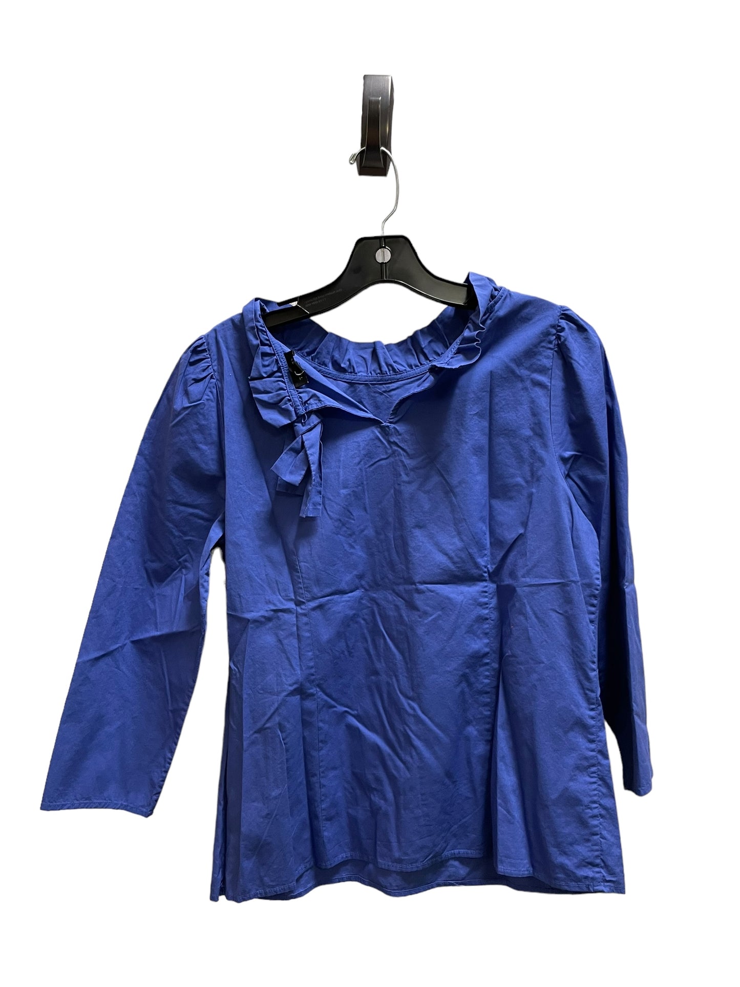 Top Long Sleeve By Talbots In Blue, Size: S